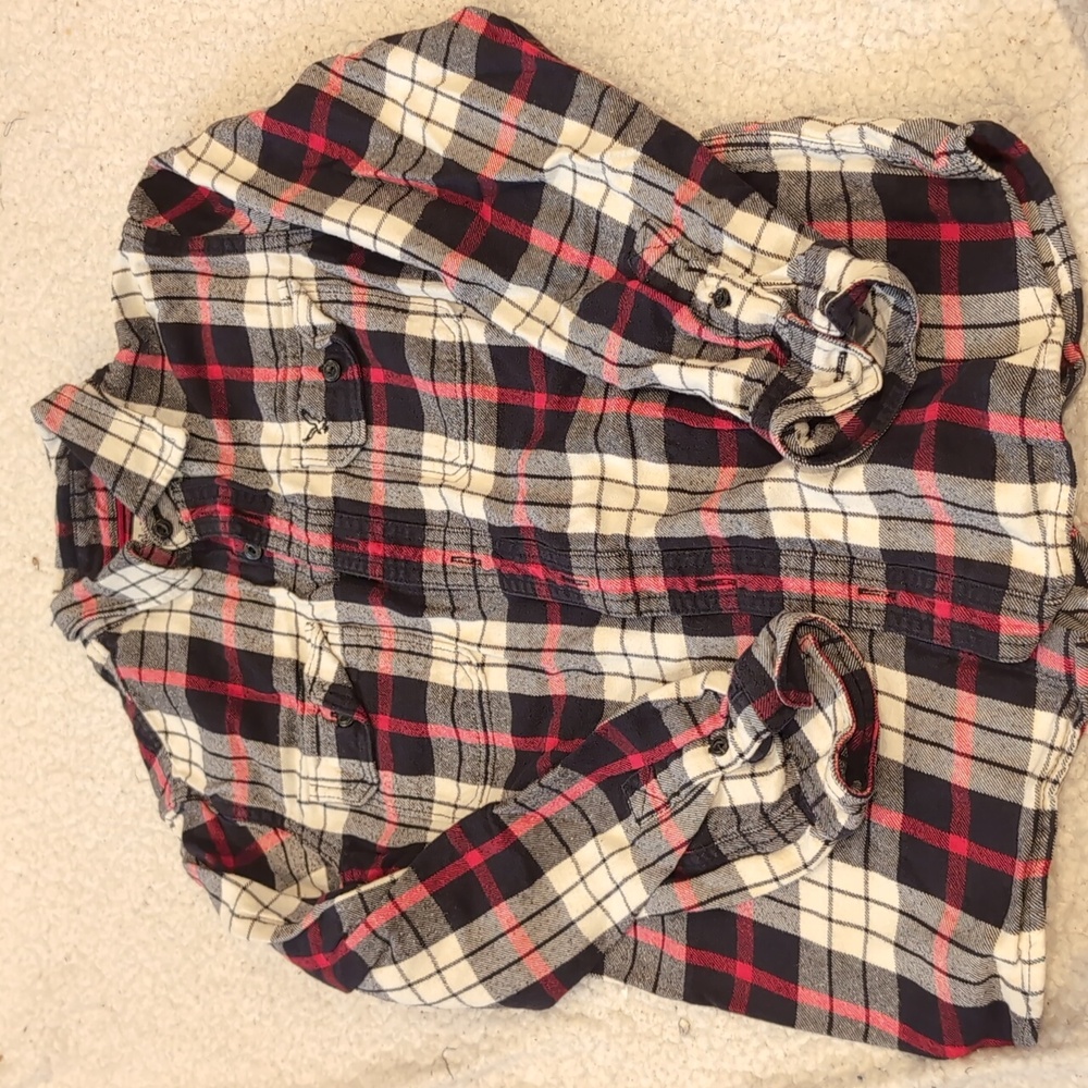 14: American Eagle Kids Plaid Shirt XL